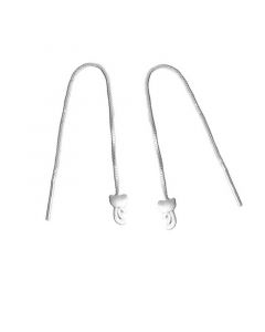 Simple Design Earrings, Brushed Cat Tassel Threaders Earrings, 925 Sterling Silver Earrings, Animals & Insects Jewelry