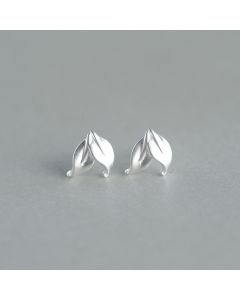 925 Sterling Silver Earrings, Leaf Jewelry, Light Luxury Style, Tea Stud Earrings, Minimalist Design Earrings, Simple Design Earrings