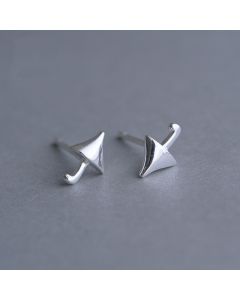Clothing, Handbags & Shoes Jewelry, 925 Sterling Silver Earrings, Glossy Umbrella Stud Earrings, Simple Design Earrings