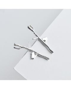 Tree of Life Jewelry, 925 Sterling Silver Earrings, Animals & Insects Jewelry, Asymmetrical Bird Branch Stud Earrings