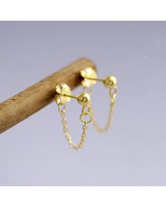 Geometric Jewelry, 925 Sterling Silver Earrings, Simple Design Earrings, Minimalist Design Earrings, Tassel Chain Dangle Drop Earrings