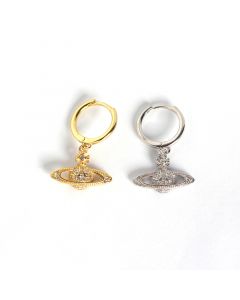 Simple Design Earrings, Minimalist Design Earrings, Heavenly Body Zircon Dangle Drop Earrings, 925 Sterling Silver Earrings, Globe Jewelry