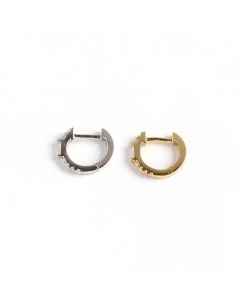 Simple Design Earrings, 925 Sterling Silver Earrings, Geometric Irregular Zircon Hoop Earrings, Geometric Jewelry