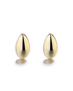 925 Sterling Silver Earrings, Geometric Jewelry, Minimalist Design Earrings, Simple Design Earrings, Glossy Water Droplets Stud Earrings