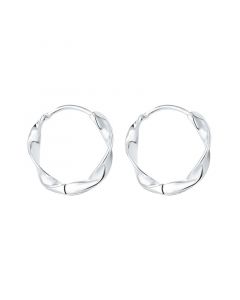 Simple Design Earrings, Irregular Texture Hoop Earrings, Geometric Jewelry, 925 Sterling Silver Earrings, Minimalist Design Earrings