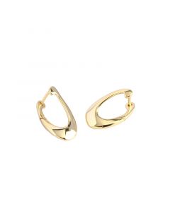 Geometric  Jewelry, Light Luxury Style, 925 Sterling Silver , Geometric Irregularity Hoop Earrings, Simple Design , Minimalist Design 