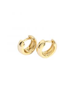 Glossy Circle Hoop Earrings, Simple Design Earrings, 925 Sterling Silver Earrings, Minimalist Design Earrings, Geometric Jewelry