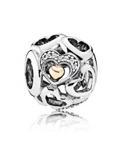 Heart Of Romance Charm,Charms for Bracelet,Charms for Pandora Charm Bracelet,Pandora Charms,925 Sterling Silver Charms