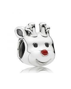 925 Sterling Silver Charms,Charms for Bracelet,Red-Nosed Reindeer Charm,Charms for Pandora Charm Bracelet,Pandora Charms