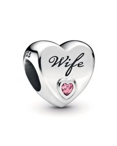 925 Sterling Silver Charms,Charms for Bracelet,Pandora Charms,Charms for Pandora Charm Bracelet,Wife Love Heart Charm