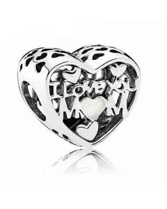 Charms for Bracelet,925 Sterling Silver Charms,Pandora Charms,Charms for Pandora Charm Bracelet,Love for Mother Enamel Charm
