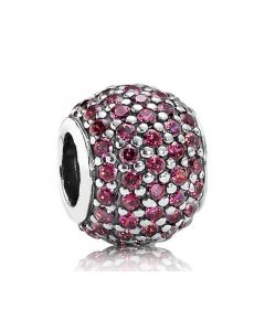 Charms for Pandora Charm Bracelet,Charms for Bracelet,Pandora Charms,925 Sterling Silver Charms,Pavé Lights with Red CZ Charm