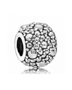 Shimmering Droplets Clear CZ Bead Charm,925 Sterling Silver Charms,Charms for Bracelet,Pandora Charms,Charms for Pandora Charm Bracelet