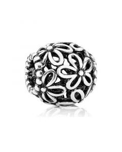 Charms for Pandora Charm Bracelet,Openwork Daisy Flower Charm,Charms for Bracelet,925 Sterling Silver Charms,Pandora Charms