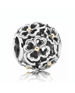 Evening Floral Charm,Charms for Bracelet,Charms for Pandora Charm Bracelet,Pandora Charms,925 Sterling Silver Charms
