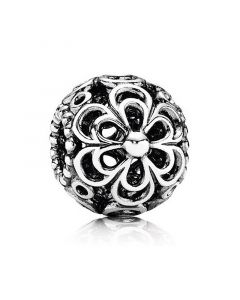 Picking Daisies Openwork Charm,Charms for Pandora Charm Bracelet,Charms for Bracelet,925 Sterling Silver Charms,Pandora Charms
