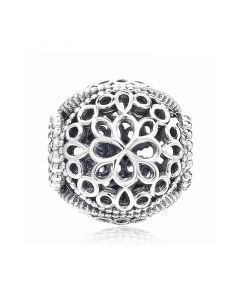 Charms for Pandora Charm Bracelet,Charms for Bracelet,Openwork Flower Charm,Pandora Charms,925 Sterling Silver Charms