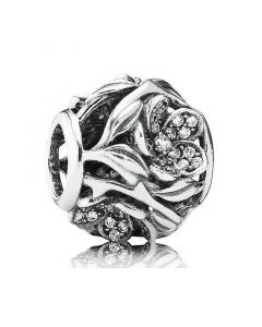 Charms for Pandora Charm Bracelet,925 Sterling Silver Charms,Openwork Floral Charm with Pave-set Cubic Zirconia,Pandora Charms
