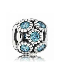 Charms for Pandora Charm Bracelet,Pandora Charms,925 Sterling Silver Charms,Teal Studded Lights Charm,Charms for Bracelet