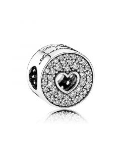 Anniversary Celebration CZ Button Charm,Pandora Charms,Charms for Bracelet,925 Sterling Silver Charms,Charms for Pandora Charm Bracelet