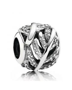 925 Sterling Silver Charms,Charms for Pandora Charm Bracelet,Charms for Bracelet,Pandora Charms,Light As A Feather CZ Charm