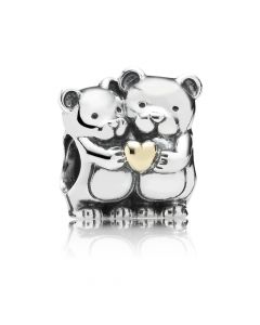 Pandora Charms,Charms for Bracelet,925 Sterling Silver Charms,Bear Hug Heart Charm,Charms for Pandora Charm Bracelet