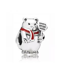 Charms for Pandora Charm Bracelet,Pandora Charms,925 Sterling Silver Charms,Charms for Bracelet,Christmas Polar Bear Charm