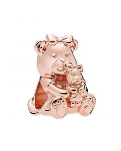 Pandora Charms,Charms for Pandora Charm Bracelet,Charms for Bracelet,Rose Dora Bear Charm,925 Sterling Silver Charms