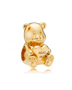 Charms for Bracelet,925 Sterling Silver Charms,Pandora Charms,Charms for Pandora Charm Bracelet,Golden Theodore Bear Charm