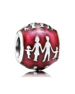 Charms for Bracelet,Pandora Charms,Family Bonds Red Enamel Charm,925 Sterling Silver Charms,Charms for Pandora Charm Bracelet