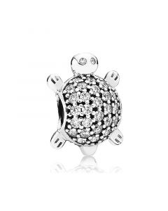 Charms for Bracelet,Sea Turtle with Clear CZ Charm,Charms for Pandora Charm Bracelet,Pandora Charms,925 Sterling Silver Charms