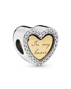 Pandora Charms,Charms for Bracelet,Charms for Pandora Charm Bracelet,925 Sterling Silver Charms,Golden In My Heart Charm