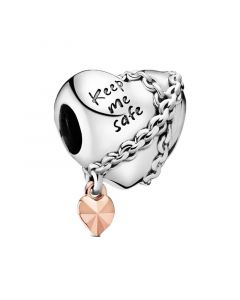 Pandora Charms,Charms for Bracelet,Charms for Pandora Charm Bracelet,Chained Heart Charm,925 Sterling Silver Charms