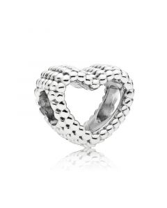 Charms for Pandora Charm Bracelet,Charms for Bracelet,Pandora Charms,925 Sterling Silver Charms,Beaded Heart Charm