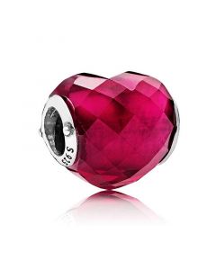 Charms for Pandora Charm Bracelet,Pandora Charms,925 Sterling Silver Charms,Charms for Bracelet,Fuchsia Shape of Love Charm