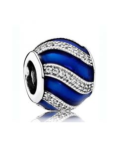 Pandora Charms,Blue Adornment Sparkling CZ Charm,Charms for Bracelet,925 Sterling Silver Charms,Charms for Pandora Charm Bracelet