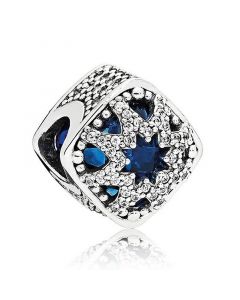 Charms for Pandora Charm Bracelet,Pandora Charms,925 Sterling Silver Charms,Glacial Beauty Swiss Blue Crystals CZ Charm,Charms for Bracelet