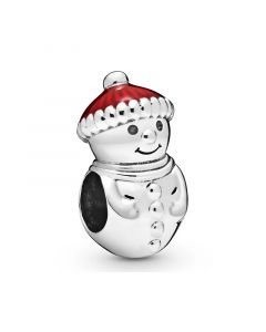 Charms for Pandora Charm Bracelet,Charms for Bracelet,925 Sterling Silver Charms,Pandora Charms,Snowman & Santa Hat Charm