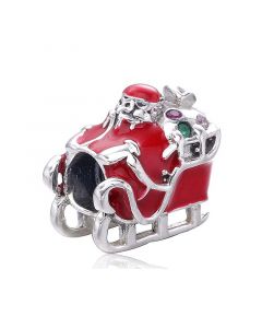Pandora Charms,Santa Sleigh Car Charm,Charms for Bracelet,925 Sterling Silver Charms,Charms for Pandora Charm Bracelet