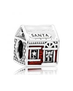 Pandora Charms,Charms for Bracelet,925 Sterling Silver Charms,Charms for Pandora Charm Bracelet,Santa's Home House Charm