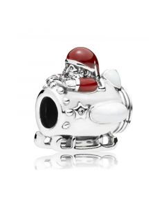 Santa in Space Charm,925 Sterling Silver Charms,Charms for Pandora Charm Bracelet,Pandora Charms,Charms for Bracelet