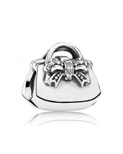Pandora Charms,Charms for Pandora Charm Bracelet,Sparkling Handbag with Clear CZ Charm,Charms for Bracelet,925 Sterling Silver Charms