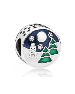 Pandora Charms,Snowy Wonderland Christmas Tree Charm,Charms for Pandora Charm Bracelet,925 Sterling Silver Charms,Charms for Bracelet