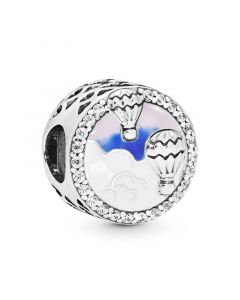 Hot Air Balloon Trip Charm,Charms for Pandora Charm Bracelet,Pandora Charms,Charms for Bracelet,925 Sterling Silver Charms