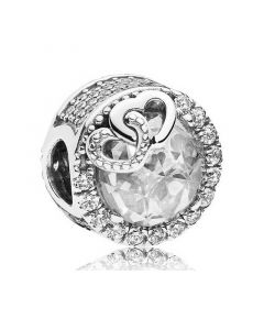 Charms for Bracelet,Pandora Charms,925 Sterling Silver Charms,Charms for Pandora Charm Bracelet,Clear CZ Dazzling Love Birds Charm
