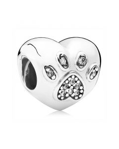Pandora Charms,Charms for Pandora Charm Bracelet,Charms for Bracelet,925 Sterling Silver Charms,I Love My Pet with Clear CZ Charm