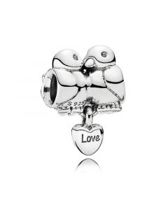 Doves Love Pendant Charm,Pandora Charms,Charms for Bracelet,Charms for Pandora Charm Bracelet,925 Sterling Silver Charms