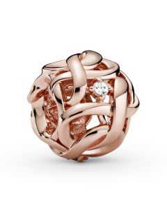Charms for Pandora Charm Bracelet,Pandora Charms,Charms for Bracelet,Rose Openwork Woven Infinity Charm,925 Sterling Silver Charms