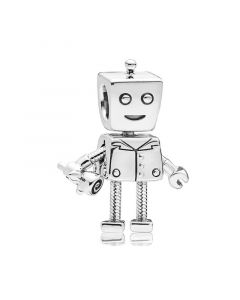 925 Sterling Silver Charms,Charms for Bracelet,Rob Bot Charm,For Pandora Charm Bracelet,Charms for Pandora Charm Bracelet,Pandora Charms