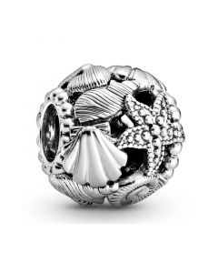 Pandora Charms,Openwork Starfish Shells & Hearts Charm,925 Sterling Silver Charms,Charms for Bracelet,Charms for Pandora Charm Bracelet